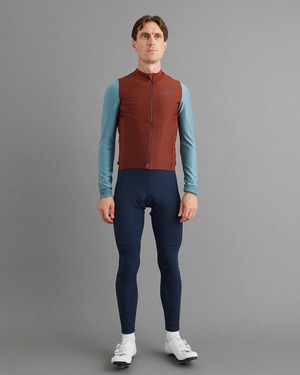 Pas Normal Studios Men's Mechanism Thermal Long Sleeve Jersey MAHOGANY
