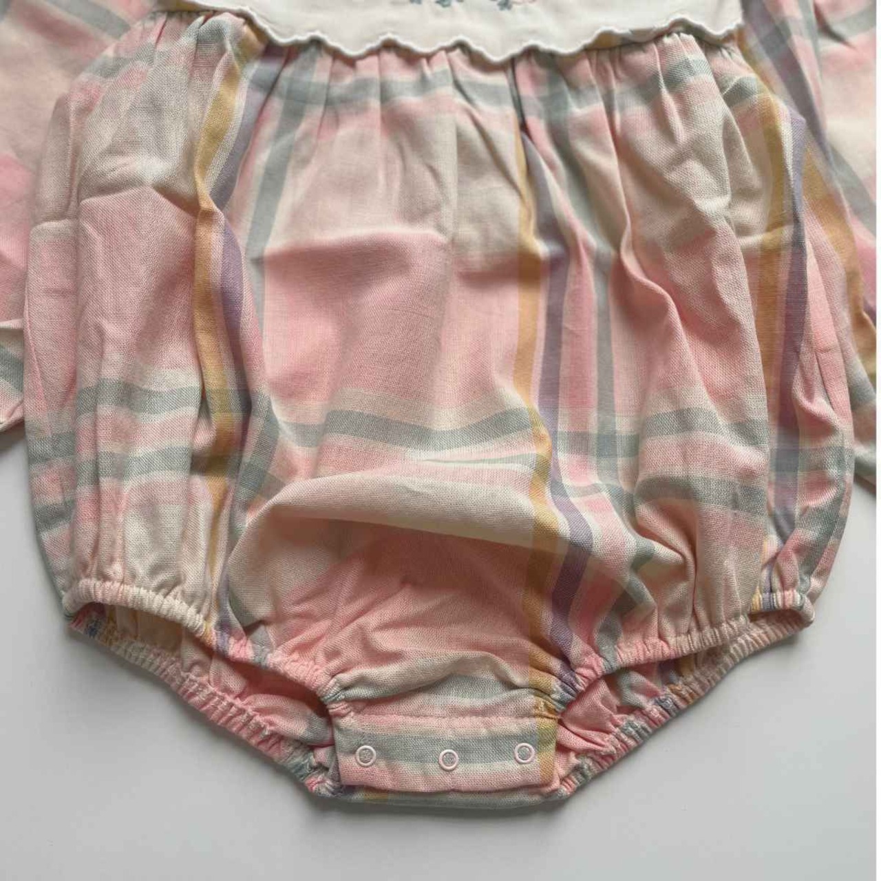 ＜BEBE ORGANIC＞ Lucy Romper チェック ロンパース - 6