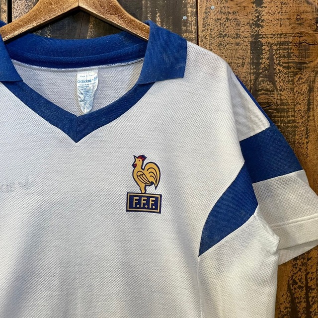 80s adidas F.F.F Game Shirt Made In France SPROUT ONLINE