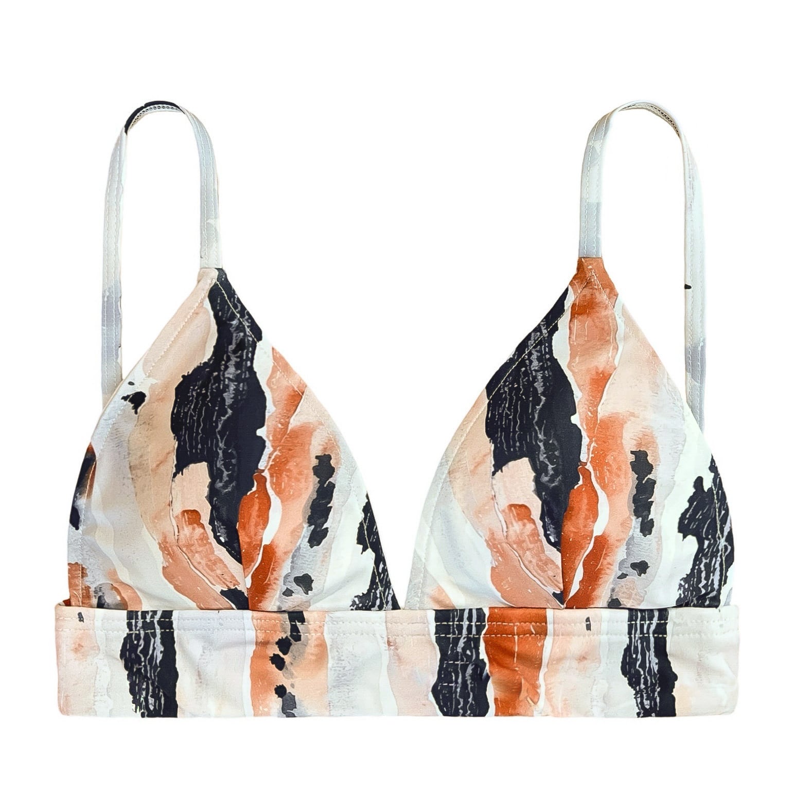 mural triangle bikini tops