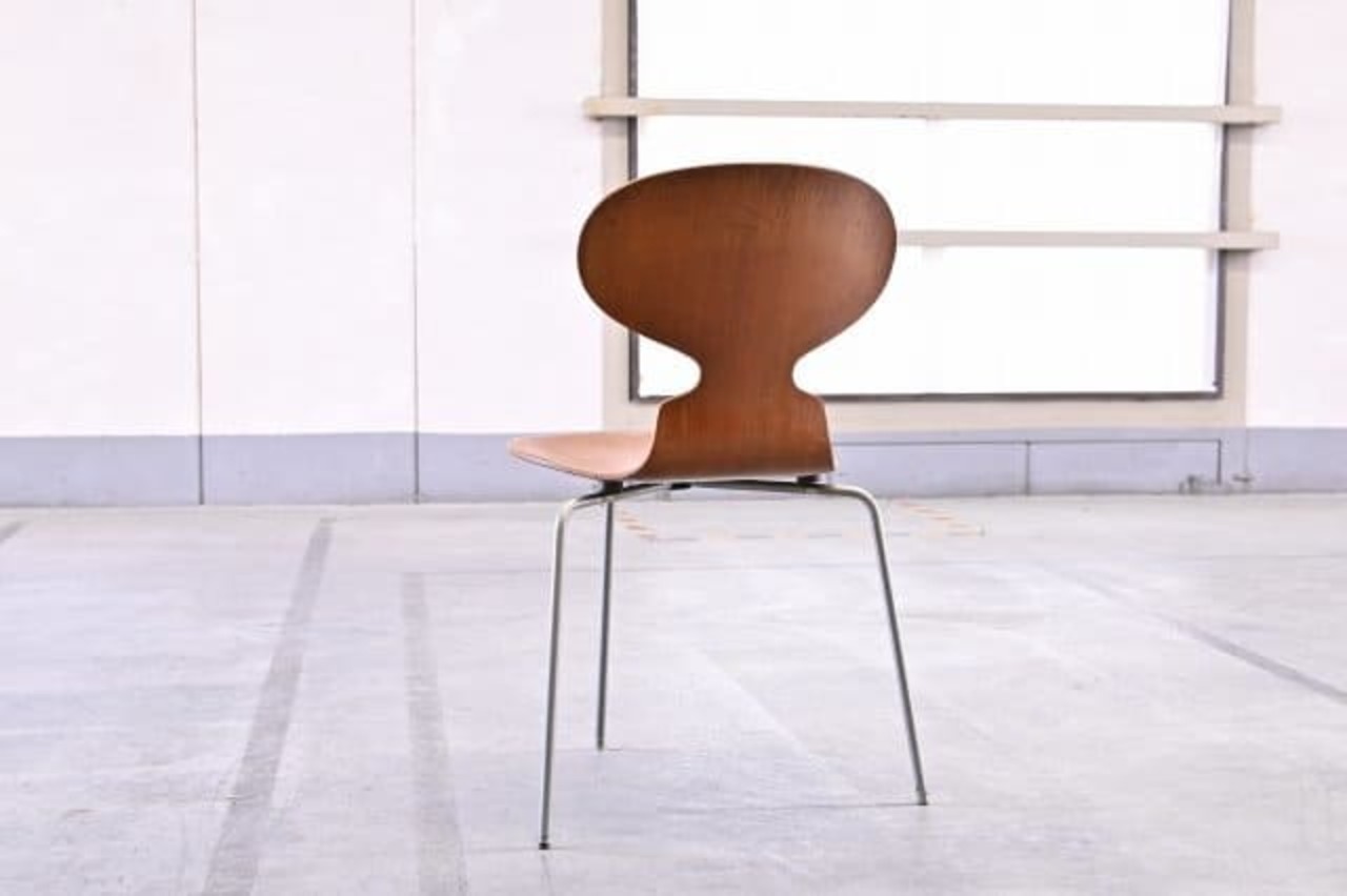 1960年代 Fritz Hansen/フリッツ・ハンセン 「アント・チェア」ｆ 初期3本脚 チーク材 アルネ・ヤコブセン 1960年代 ビンテージチェア【中古家具/中古インテリア/USED家具ユーズド家具/リサイクル】