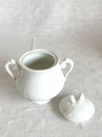 ミルクシュガーポットセット　ミルクピッチャーとシュガーポット　クリーマーセット　リモージュ　白磁　　12tweg17