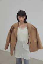 DU250712 Sheer Knit Layered Camisole One Piece