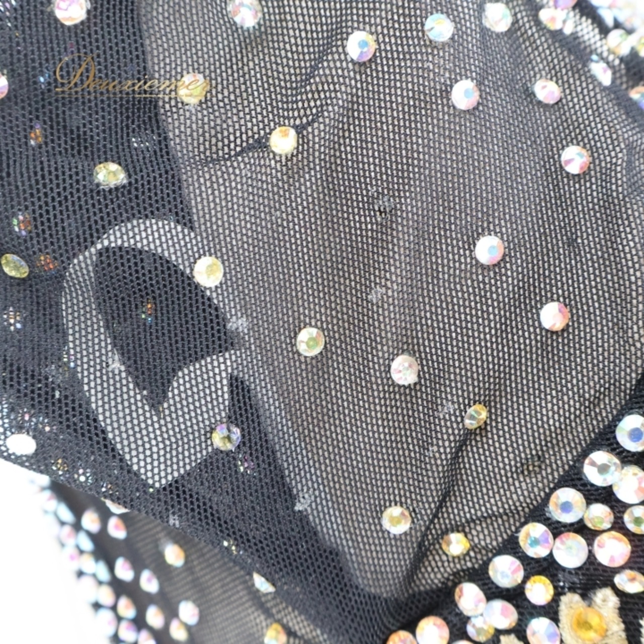 社交ダンス 衣装 ラテン ドレス ワンピース 黒 ゴールド 金 フリル レース 高級感 パーティ 発表会 デモ 競技 ダンス 上品 ブラック系 ゴールド系 おしゃれ フリル袖 輝き コンペティション エレガント