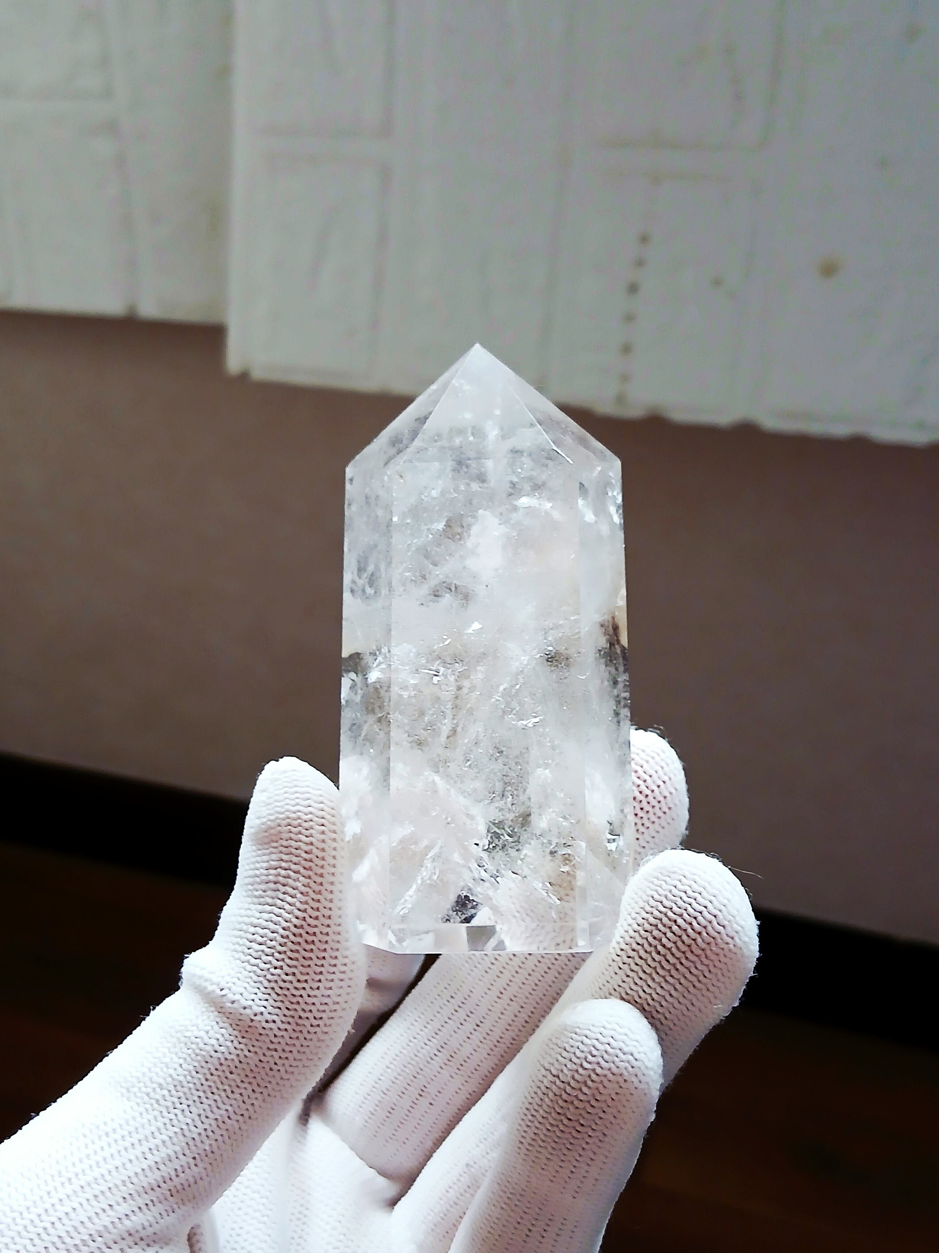 ヒマラヤの強いパワーでエネルギーを浄化する/ヒマラヤ水晶/パワーストーンブレス ヒマラヤ水晶原石ポイント パワーストーン【完全天然石】エネルギー