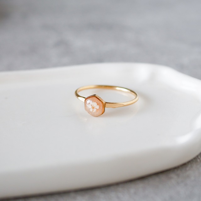 押し花リング（10号フリーサイズ/409CM）