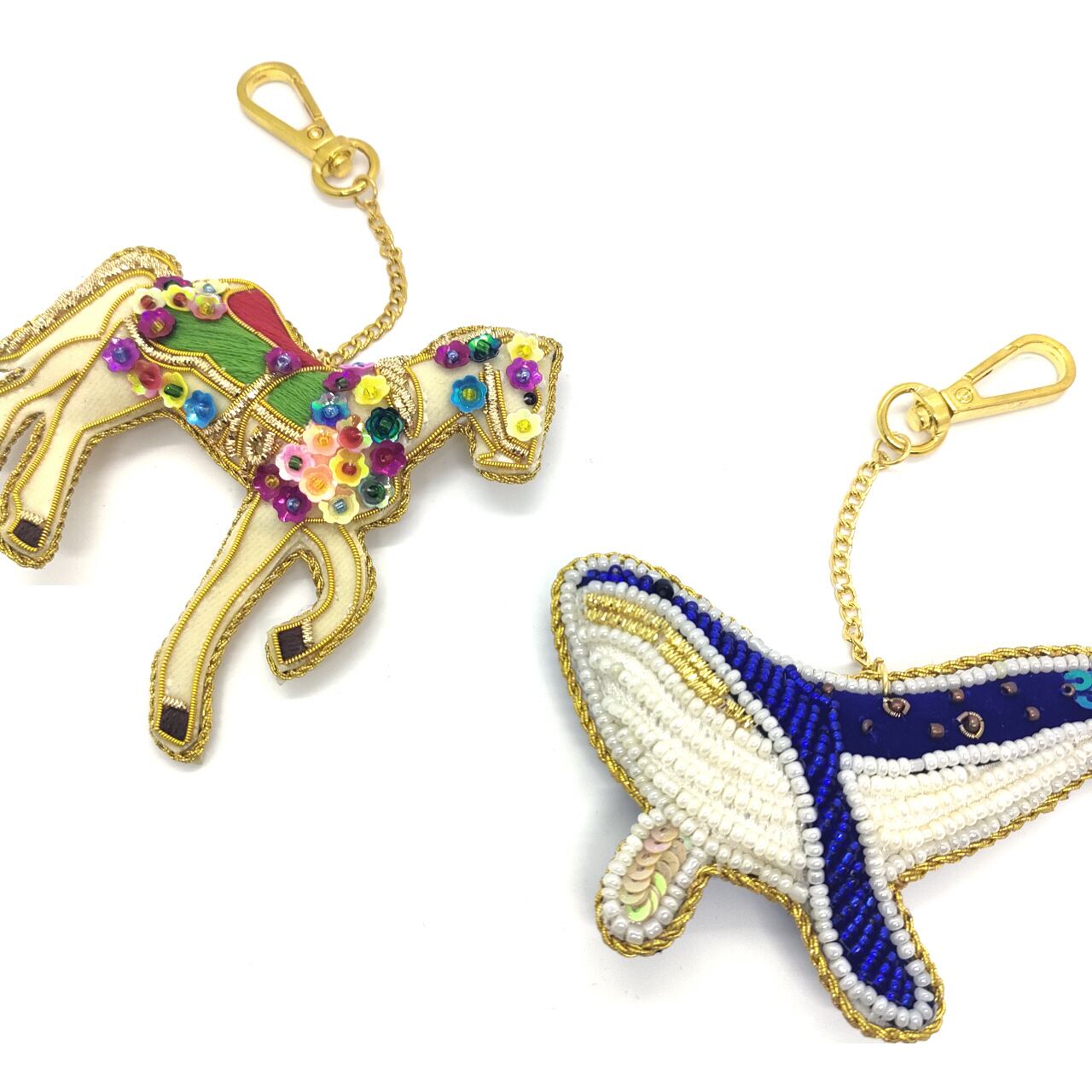 刺繡のキーホルダー 横長 | southbeam