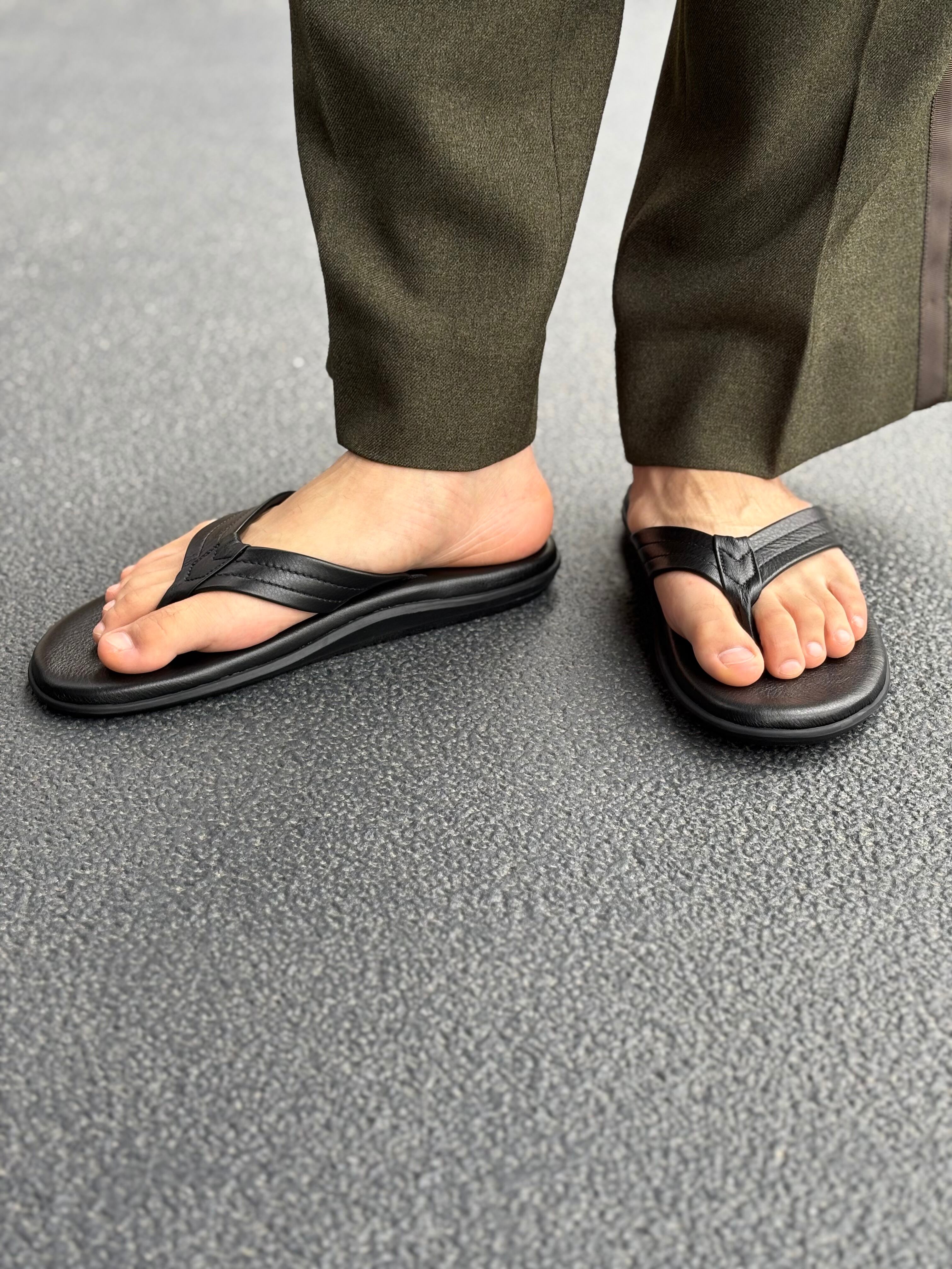 ISLAND SLIPPER【PB202 / ATRAS BLACK (SMOOTH LEATHER)】 | LARGE LAB