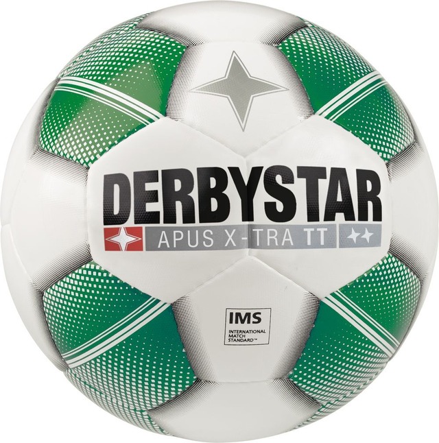 【公式】DERBYSTAR(ダービースター) サッカーボール 5号球 APUS(エイパス) X-TRA(エキストラ) TT IMS承認球 グリーン 中学生 高校生 社会人用