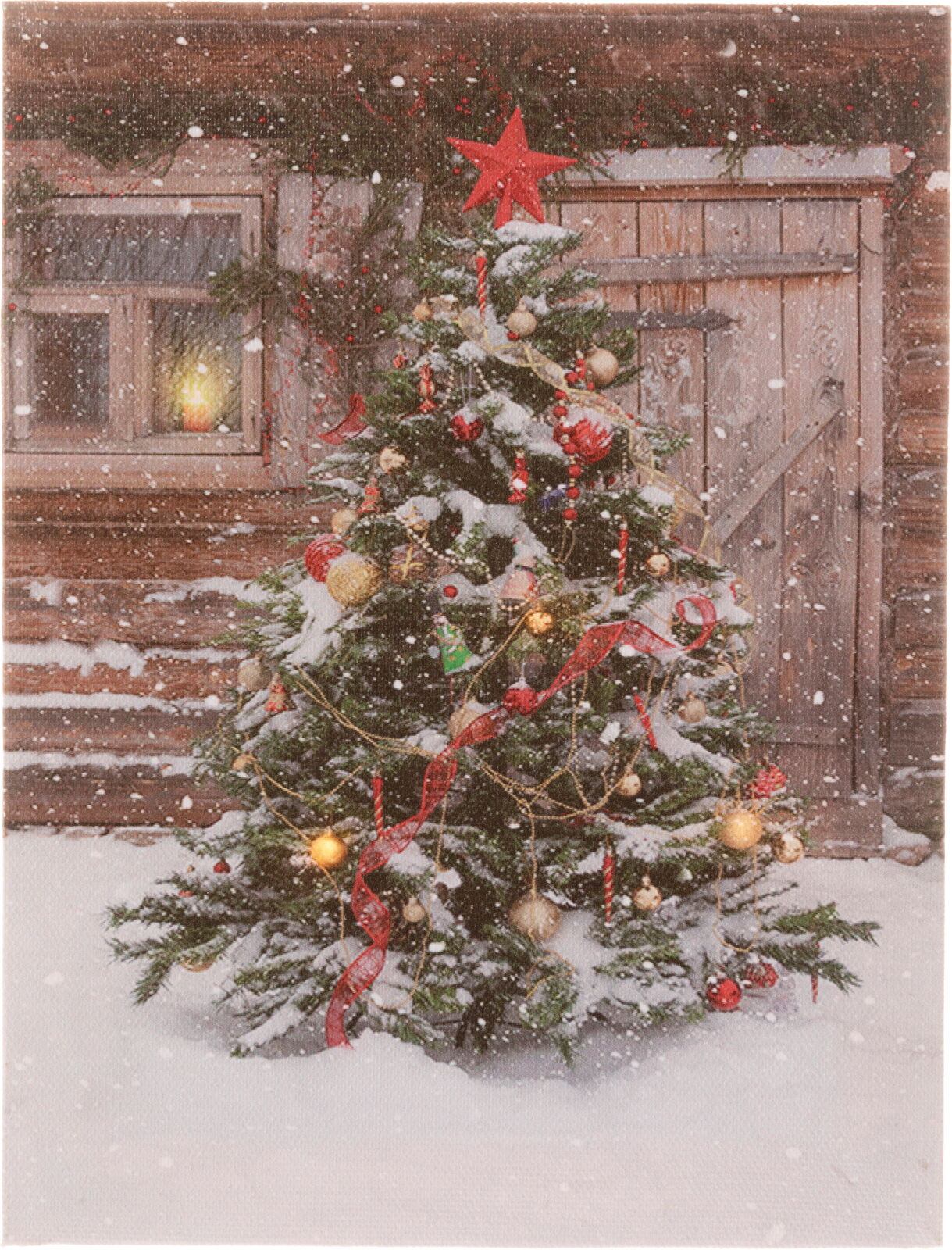 ライトアップキャンバスツリー　-　CRAB-356　4961823707568　クリスマス雑貨 > ポピーオリジナル