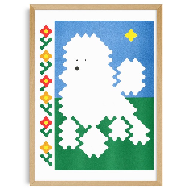 KIBLIND Atelier Joe O'Donnell - Poodle  A3 (297×420mm) Art Print
