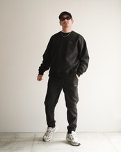 【#Re:room】WOOL BLEND HERRINGBONE SWEAT PANTS［REP311］