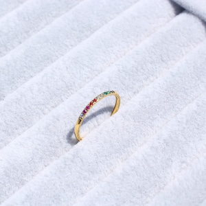 【新作】Iced Out arcobaleno ring MR3-75