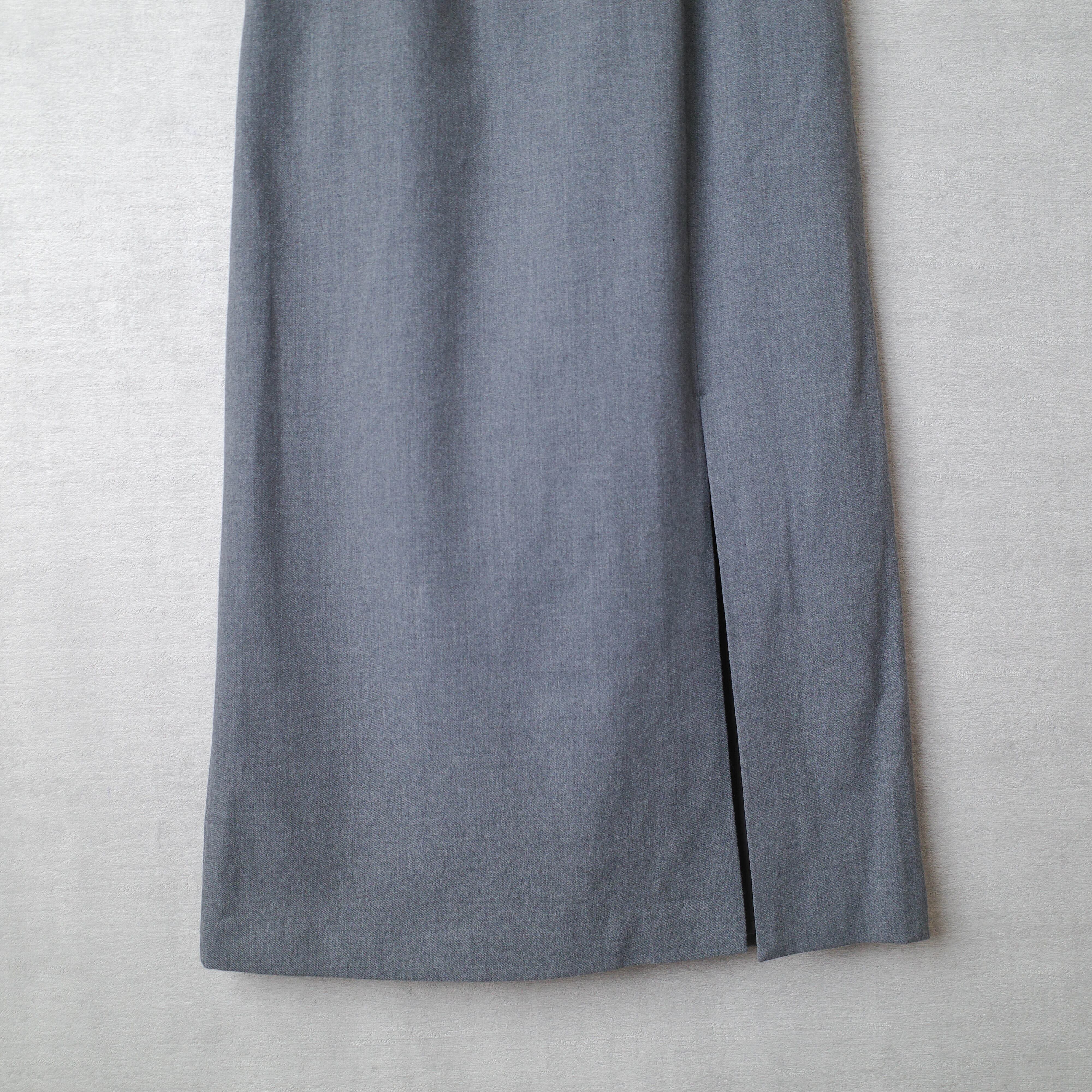 [NEW] RIM･ARK	SLIT SKIRT GRAY 460BAL31-0230