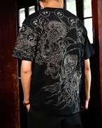 風雷神 Embroidered T-Shirt 2color【G1032】
