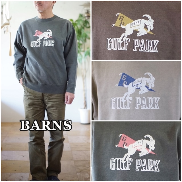 BARNS　 バーンズ　クルーネックスウェット　トレーナー　BR23428 ATHLETIC SWEAT USNA GP オーセンティックスウェット