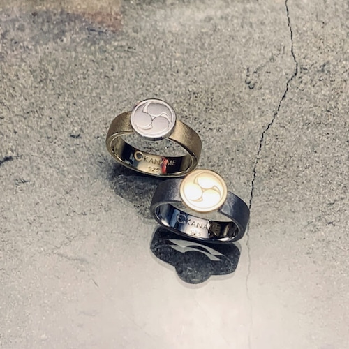三つ巴 文様 / Monyo KANAME 金目　指輪　Ring triplespiral silveraccessory  traditional Japanese design