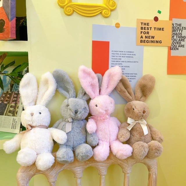 【お取り寄せ】★4色★ 韓国風 ins 可愛い 人形 ぬいぐるみ おもちゃ ウサギ 玩具