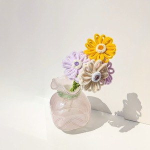 flower vase 【pink ribbon ﾋﾟﾝｸﾘﾎﾞﾝ】【Lサイズ】花瓶／フラワーベース