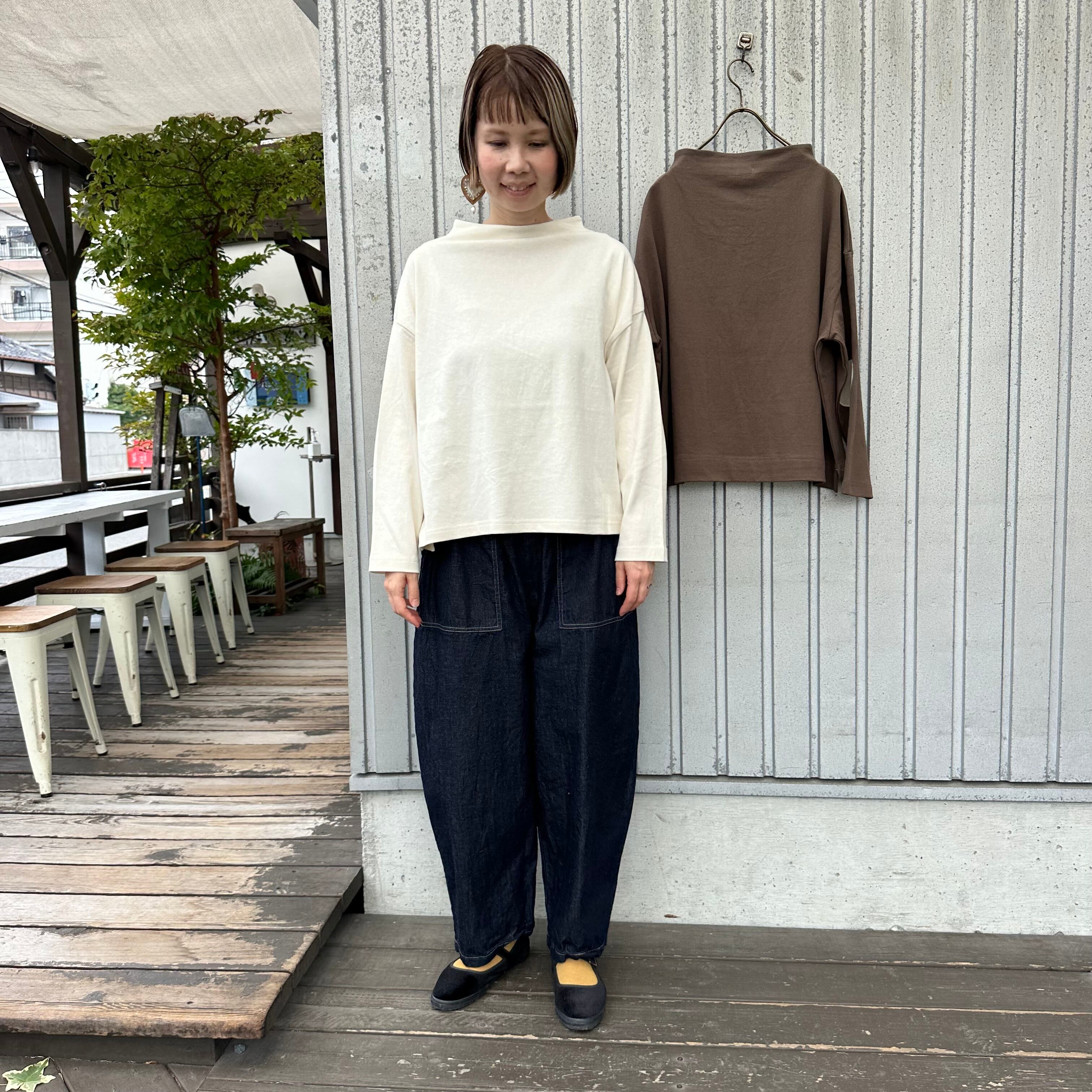 前後差ボトルネックプルオーバー(エルボーパッチ付)/Blissbunch'25AW