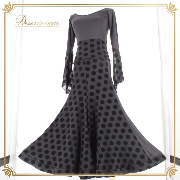 美品 フラメンコ衣装】ブラウン ファルダ シージョ スカート ボランテ