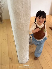 韓国子供服 / BANANA J / 26Autumn / フリルデニムパンツ / 秋服 / キッズ *XS~JS*
