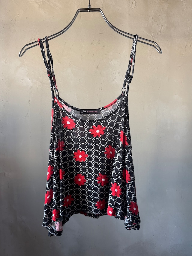 made in USA flower flare camisole(Bill vintage )