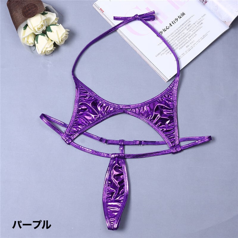 マイクロビキニ Tバック ワンピース 下着 レディース Vフロント 水着