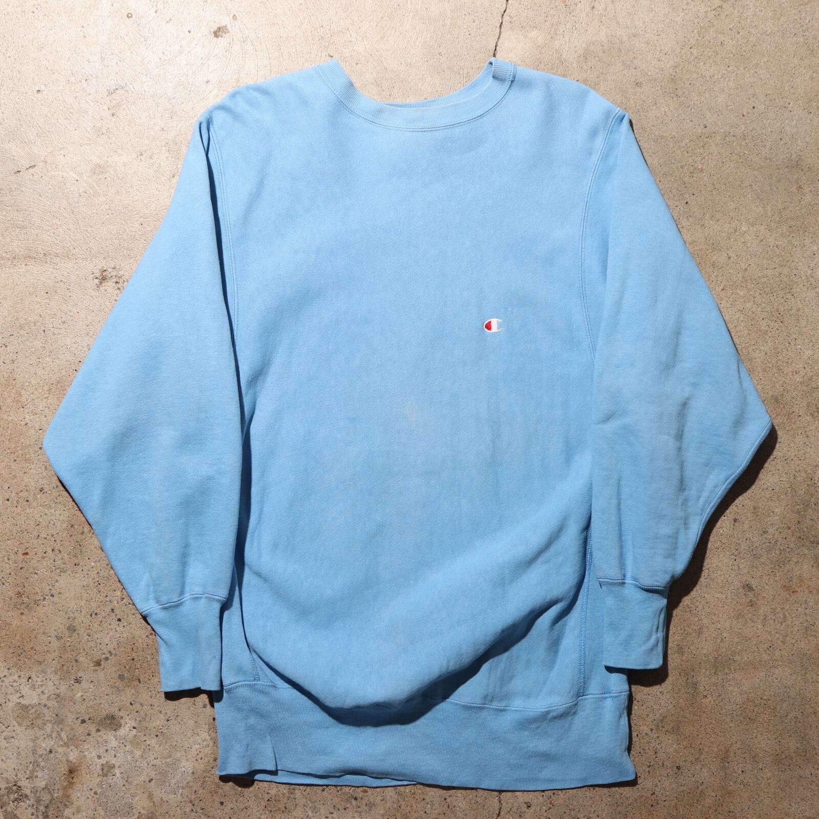 XL ベビーブルー 90s USA リバースウィーブ チャンピオン スウェット 