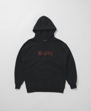 Needle punch hoodie -black <LSD-BC3T9>