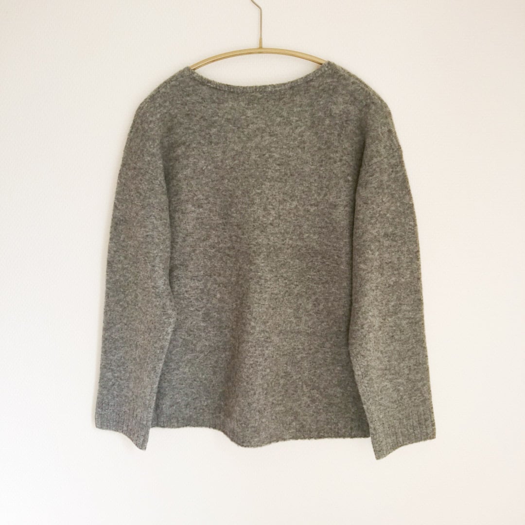 【Yaku Blend Blush Wood】Vネックニット　
