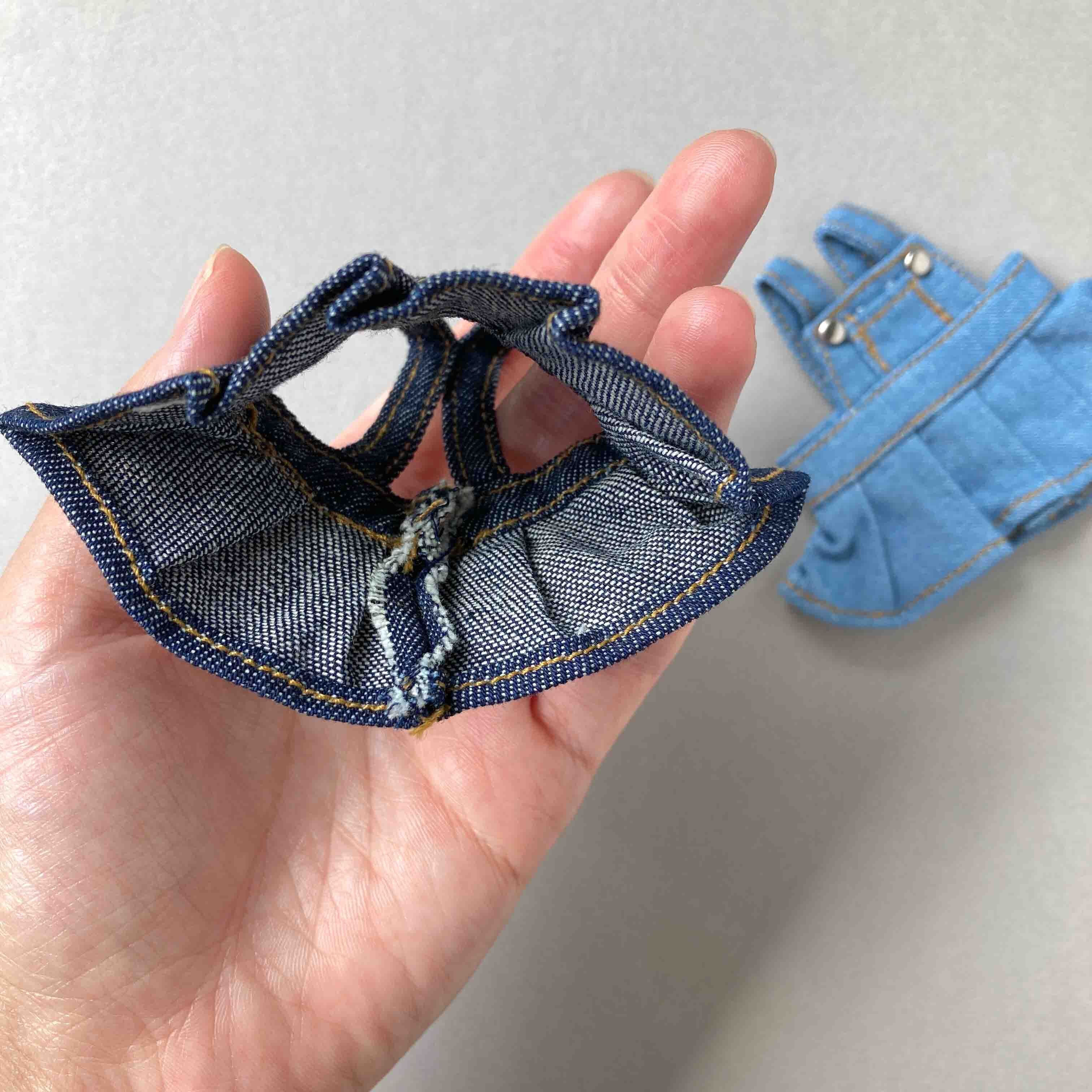 ミニチュア デニムサロペットスカート | Dua-アクセサリーパーツショップ