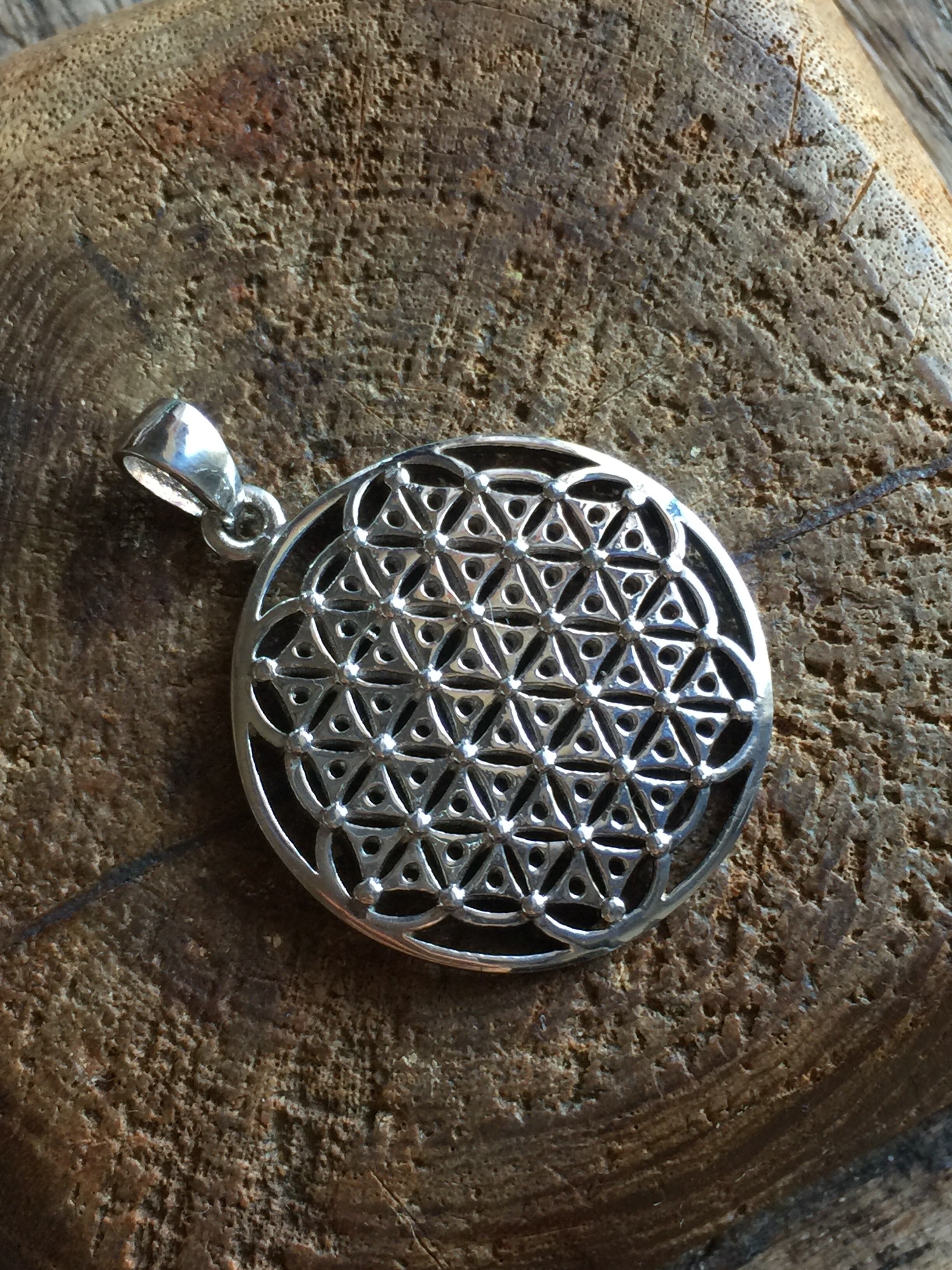 【クリーニング】フラワーオブライフ シルバーペンダント