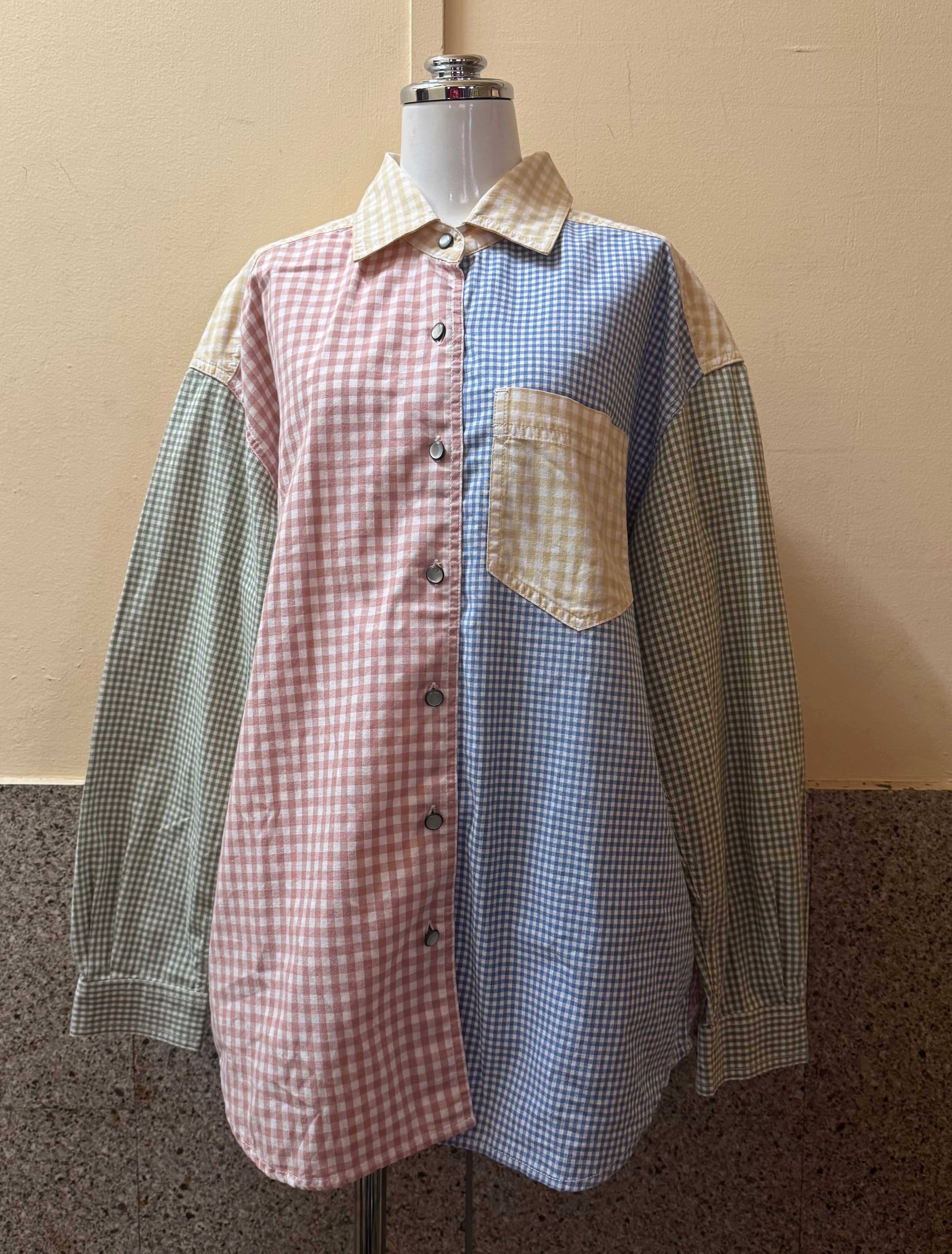 90s Gingham Check Shirt 728 | channuosaka