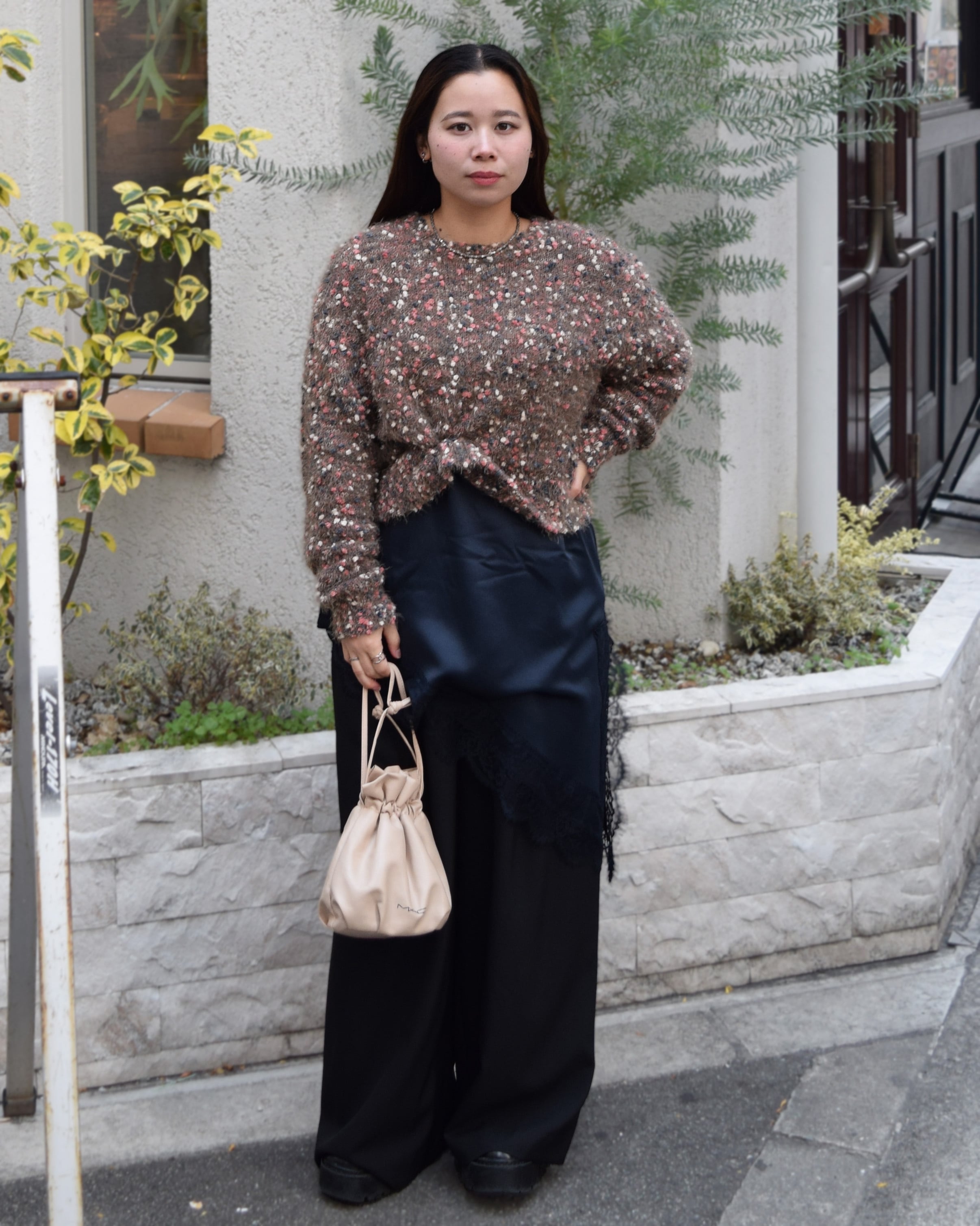 R781210 ぽこぽこヤーンショートニット | ROSIEE