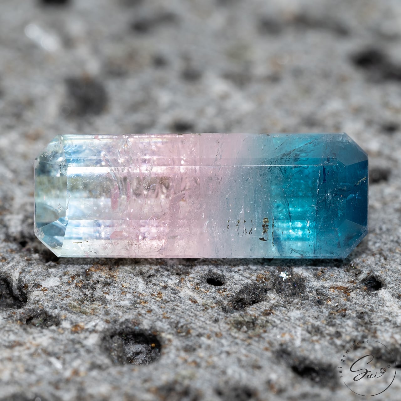 天然【非加熱】パーティーカラード・トルマリン 4.42ct 日独