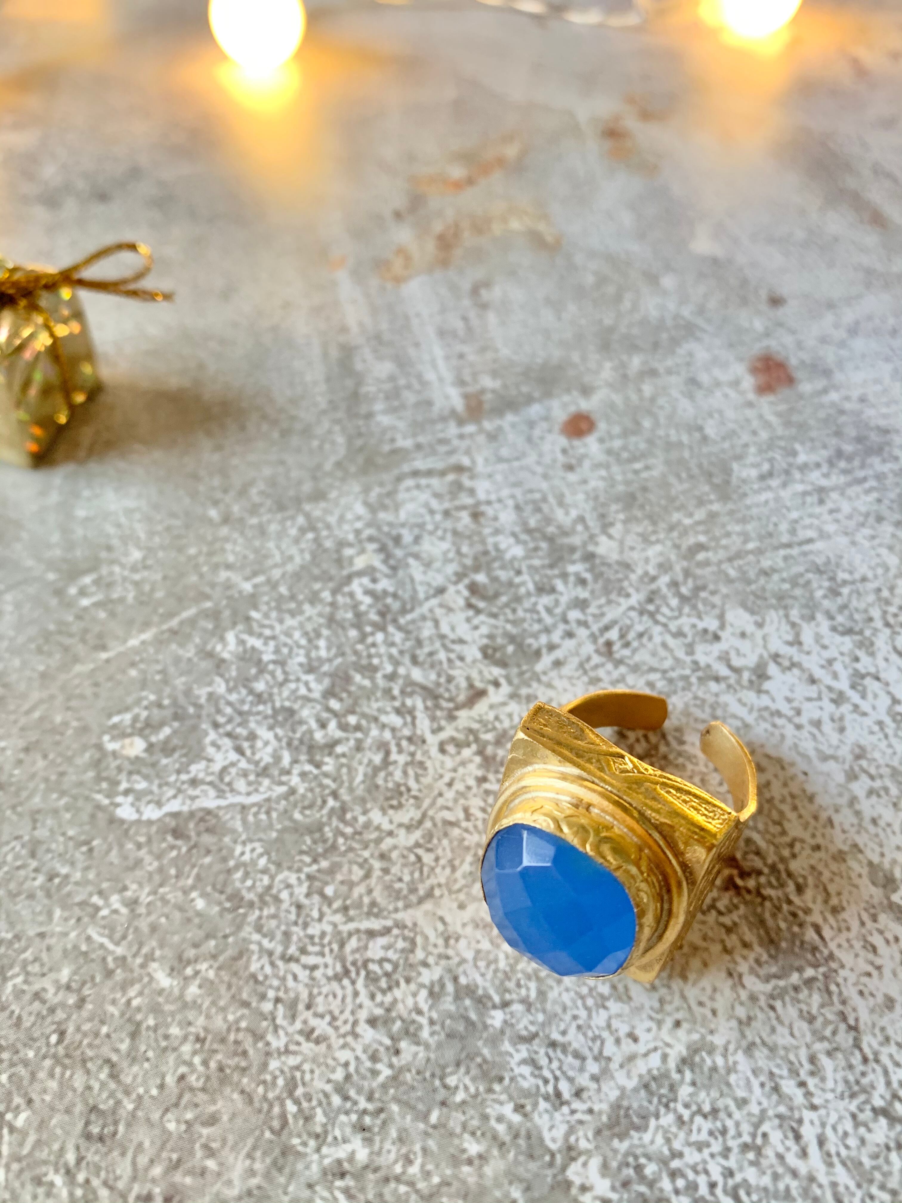 トルコ天然石リング2C