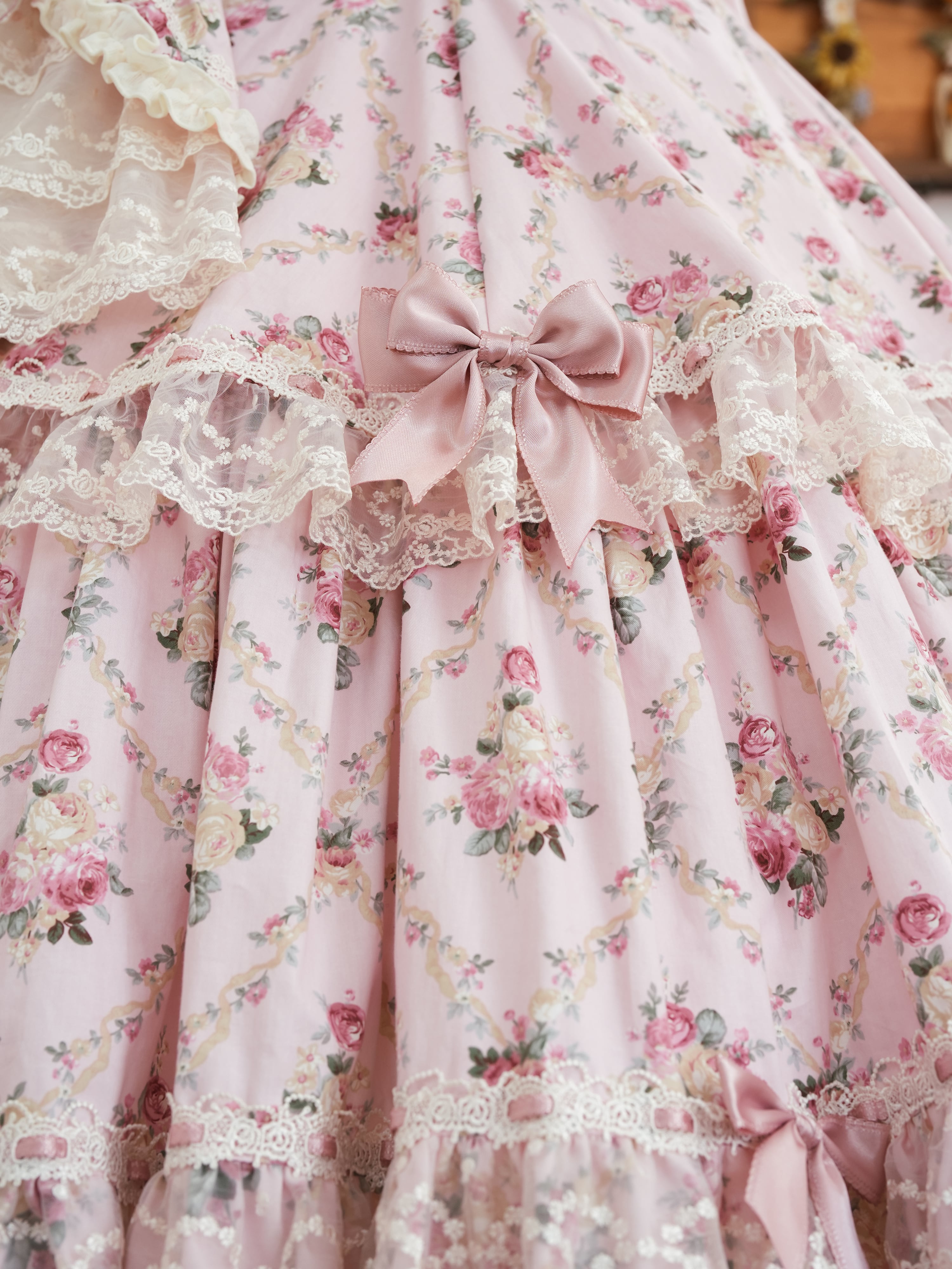 Fashion Show】フローレンス・ブーケ ラウンドヨークワンピース