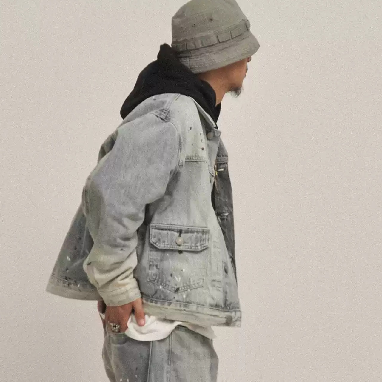 ウォッシュド デニムジャケット ショートK5426 - 4