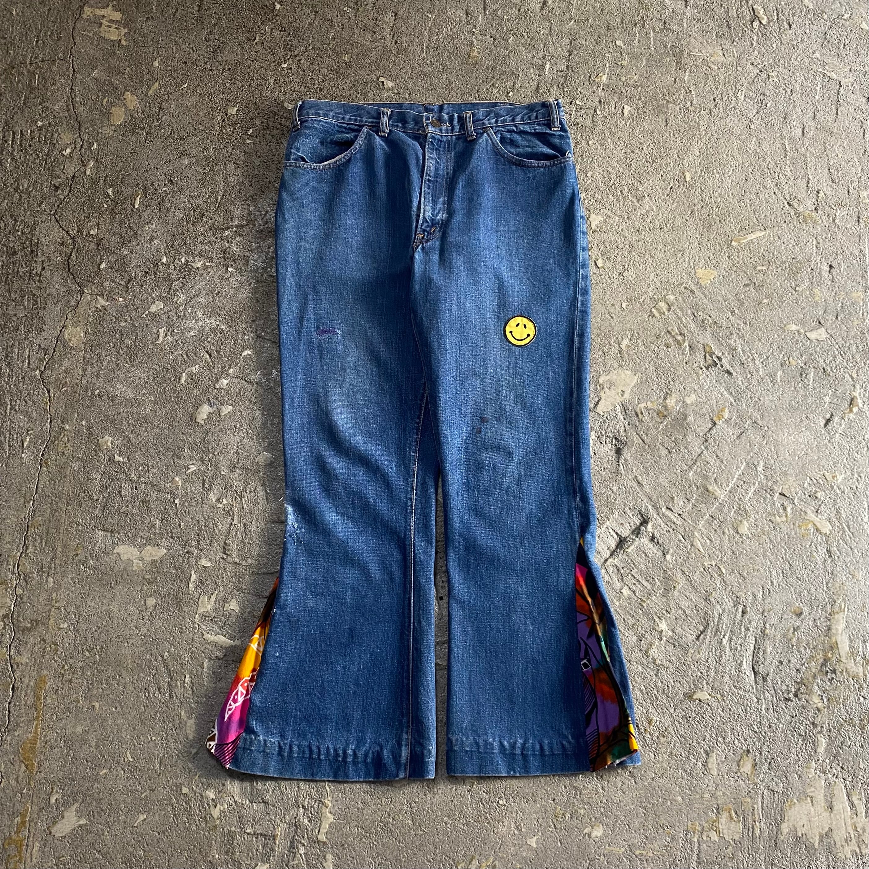 70s Levi's 646 BIG E remake flare denim pants【仙台店】