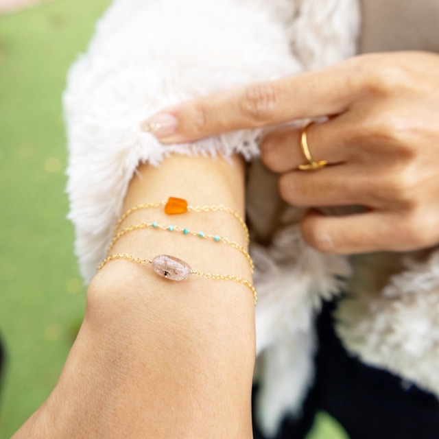 Rutile quartz bracelet