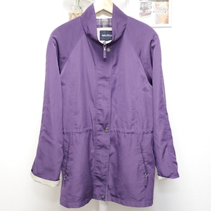 NAUTICA Stand Collar Coat Purple