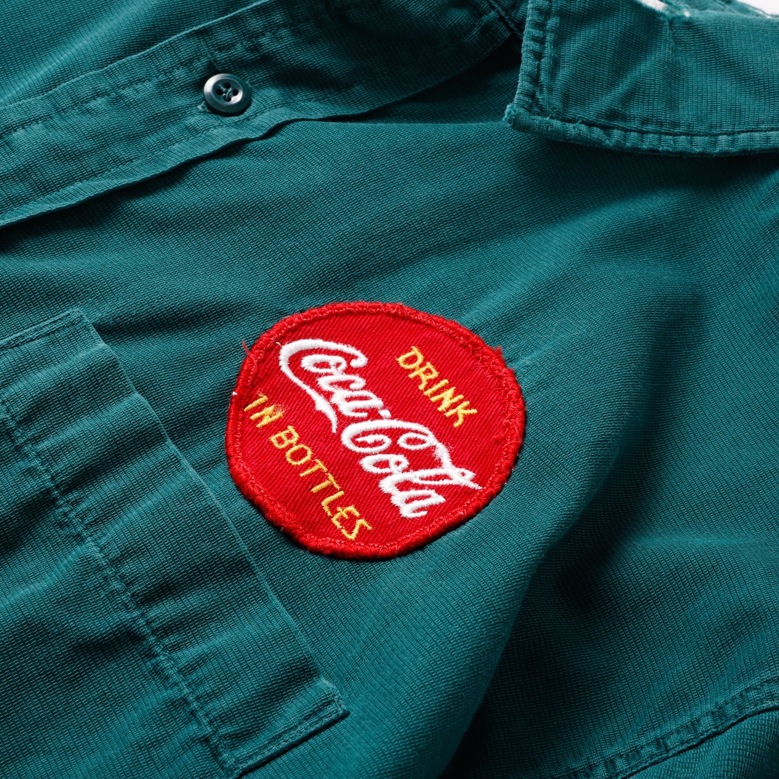 逸品】50s Coca-Cola special vintage work cotton green big size