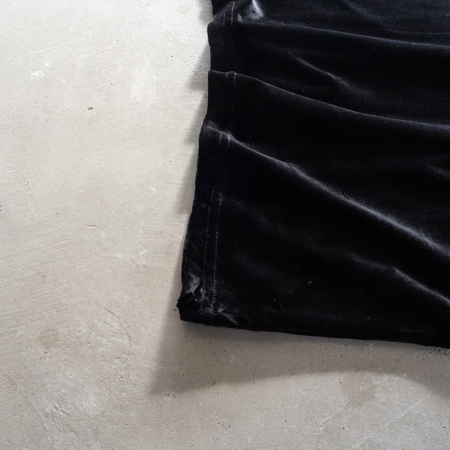 unknown used Velveteen short-sleeve pullover