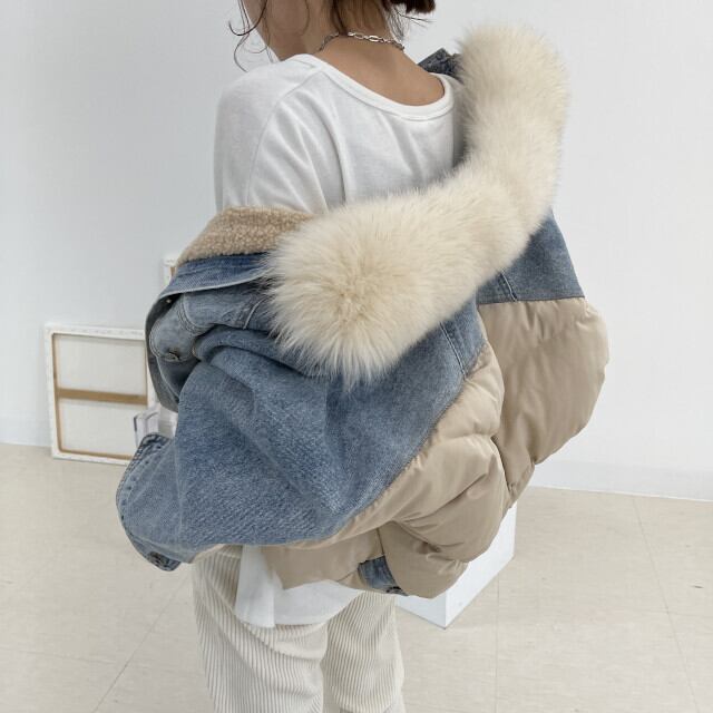 ケット ダウンジャケット レディース デニム ダ レディース服 ませんが