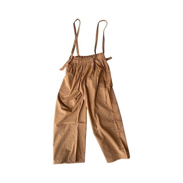 saruche Muji Indian cotton Long ribbon Trouser コットンパンツ Camel