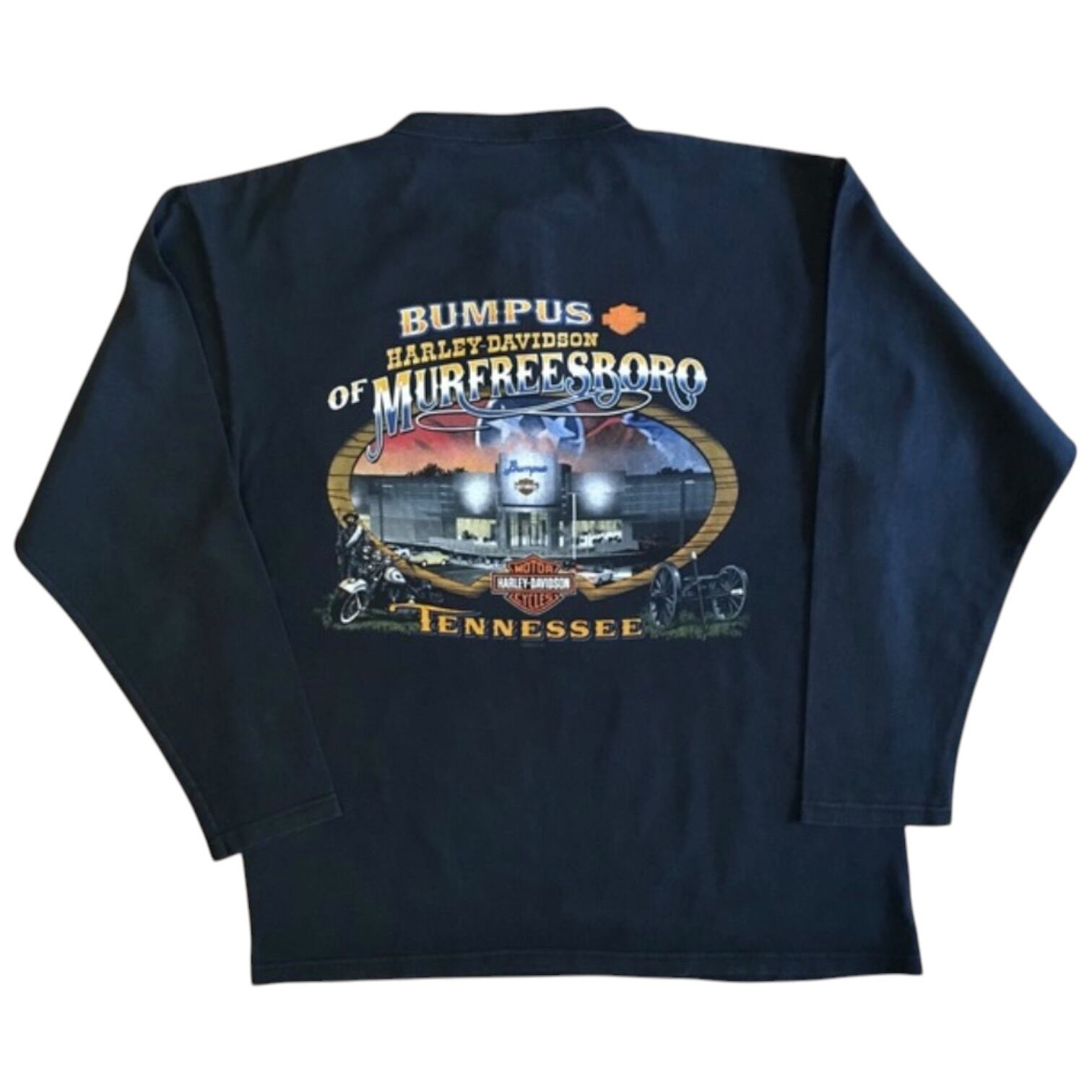 HARLEY-DAVIDSON / Dealer Henley Neck Long Sleeve Tee / L