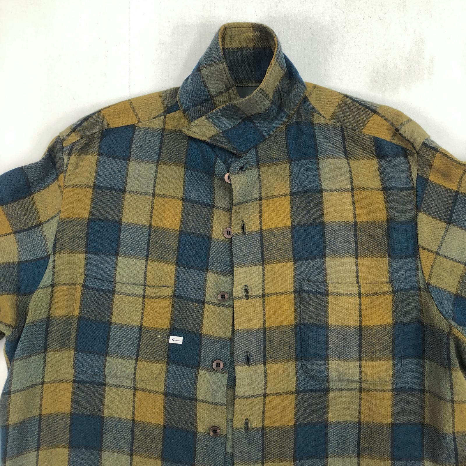 McGREGOR マクレガー 60- 70年代 チェック ウールシャツ XL 表記 タグ