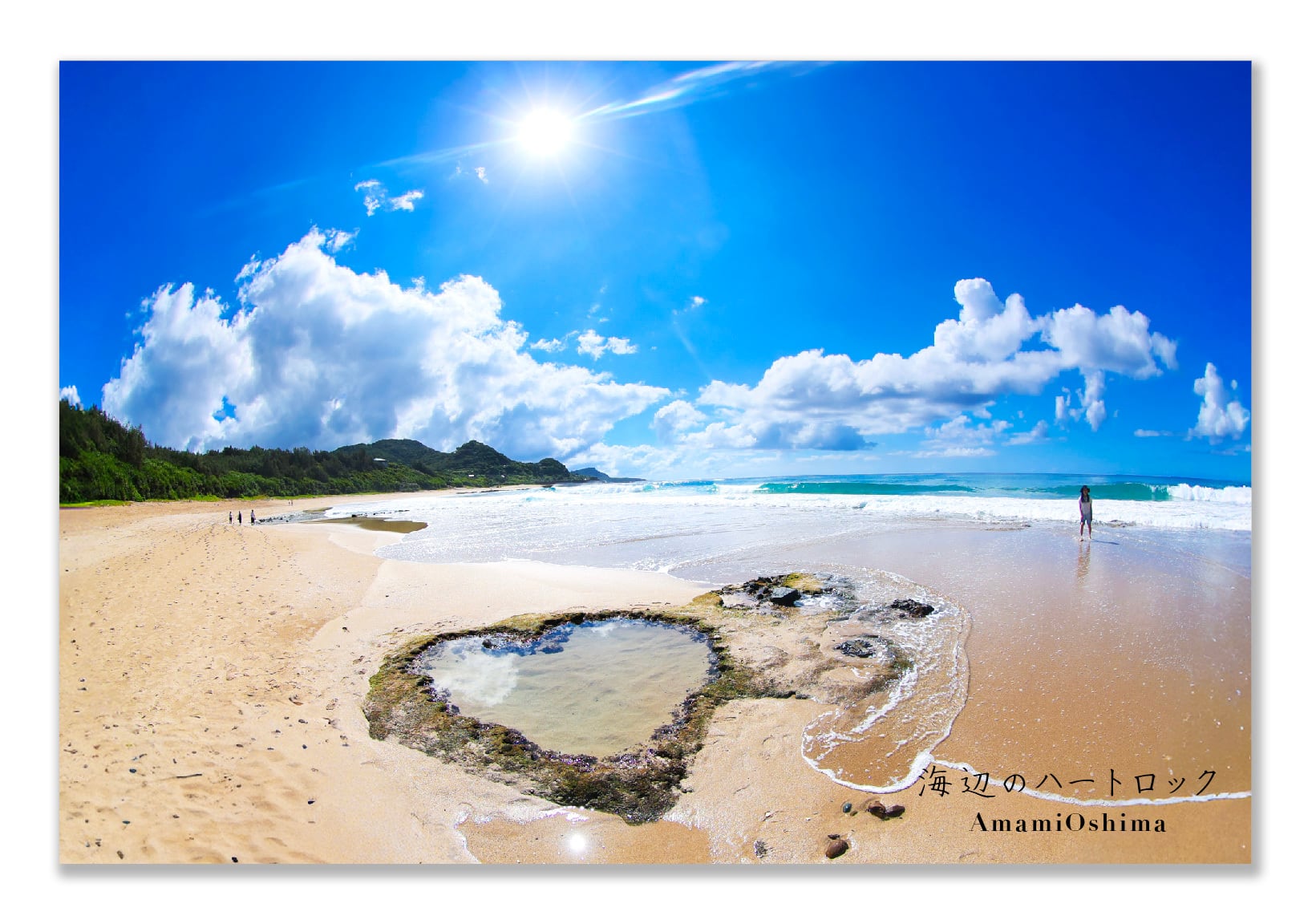 奄美ポストカード「海辺のハートロック」2026