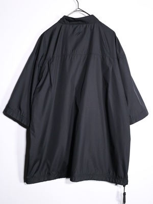 mock neck design half snap s/s pullover